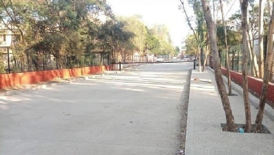 Concrete Trimix Road& Landscape Work of 9m Wide Road at Bhonsala Military  College, Nashik 