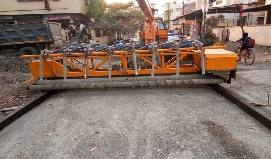 Concrete Pavement Road Construction