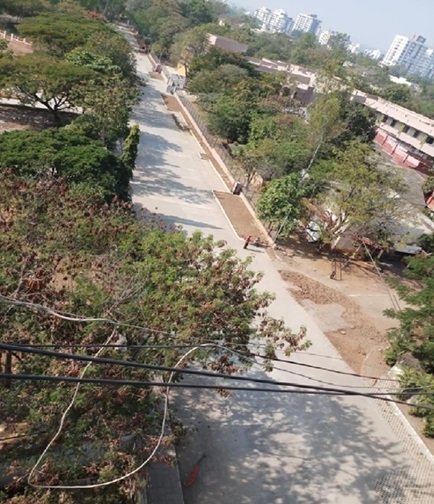 Construction of Concrete Trimix Road &  Landscaping Work for Bhonsala Military  School, Nashik
