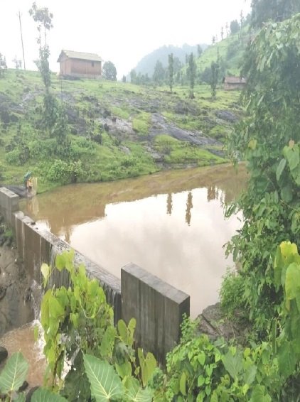 Construction of Concrete Check Dam “KaveriJalbandh” at Village Ranvihar, Peth for  VanvasiKalyan Ashram Nashik